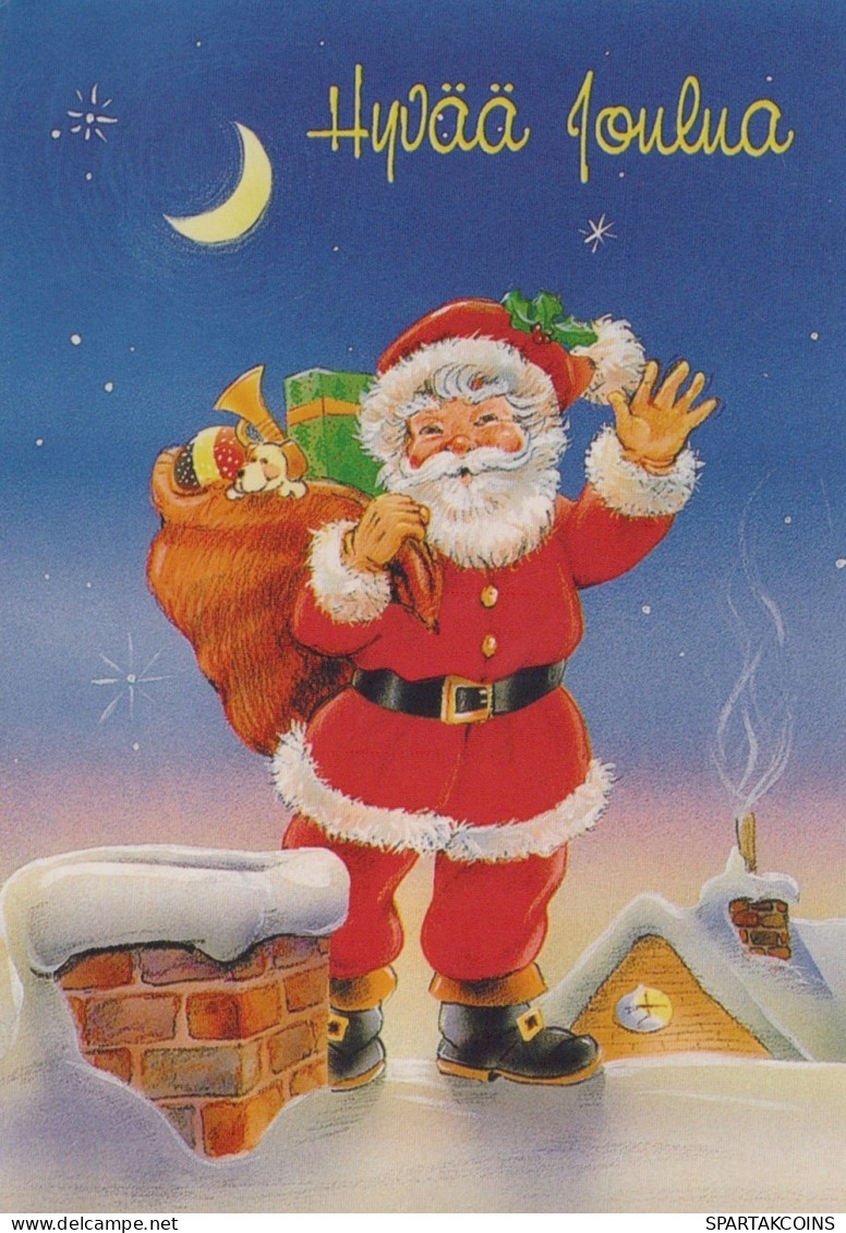 BABBO NATALE Natale Vintage Cartolina CPSM #PAJ760.IT - Kerstman