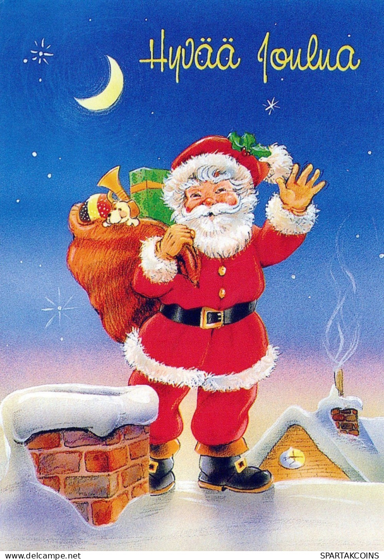 BABBO NATALE Natale Vintage Cartolina CPSM #PAJ760.IT - Kerstman