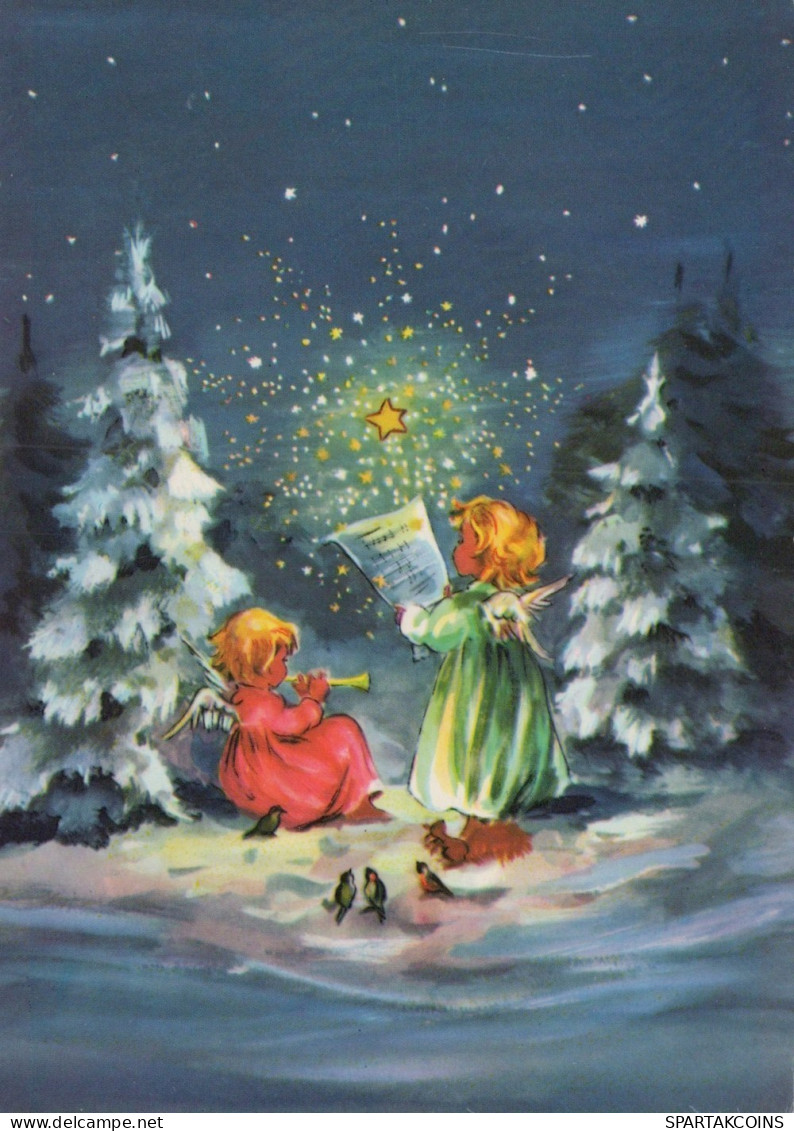 ANGELO Buon Anno Natale Vintage Cartolina CPSM #PAH968.IT - Angels