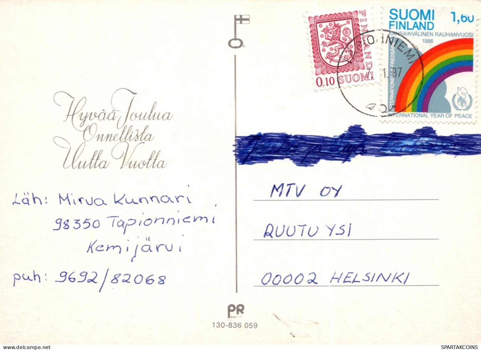 ANGELO Buon Anno Natale Vintage Cartolina CPSM #PAH968.IT - Engel