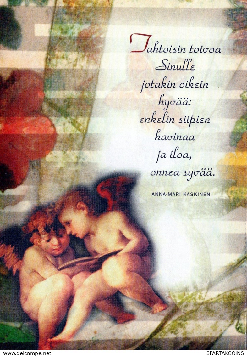 ANGELO Buon Anno Natale Vintage Cartolina CPSM #PAJ096.IT - Engelen