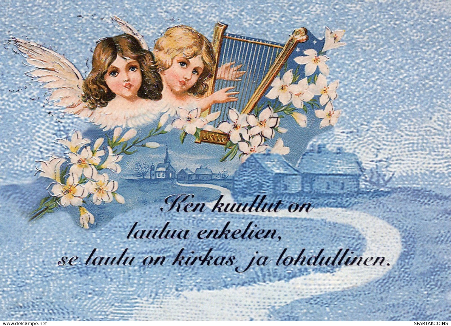 ANGELO Buon Anno Natale Vintage Cartolina CPSM #PAH025.IT - Angels