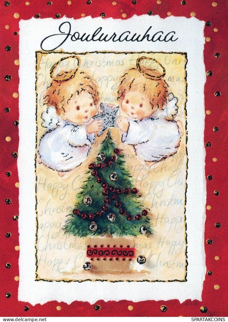 ANGELO Buon Anno Natale Vintage Cartolina CPSM #PAH596.IT - Angels