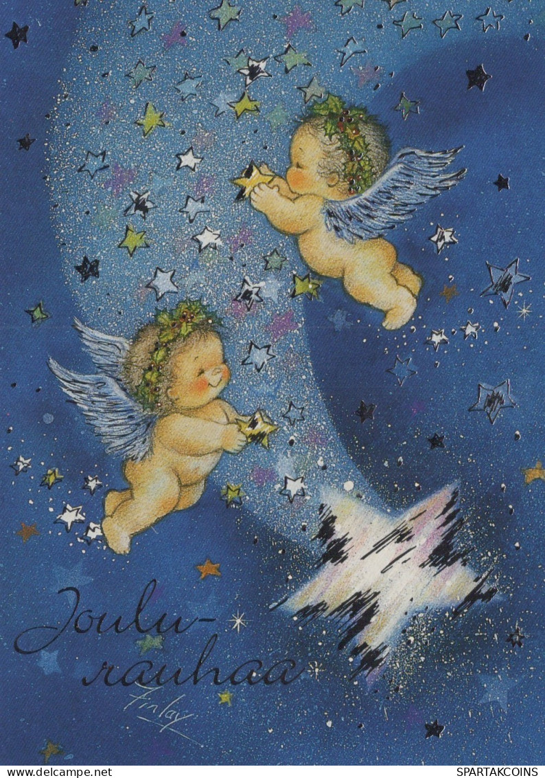 ANGELO Buon Anno Natale Vintage Cartolina CPSM #PAH901.IT - Anges