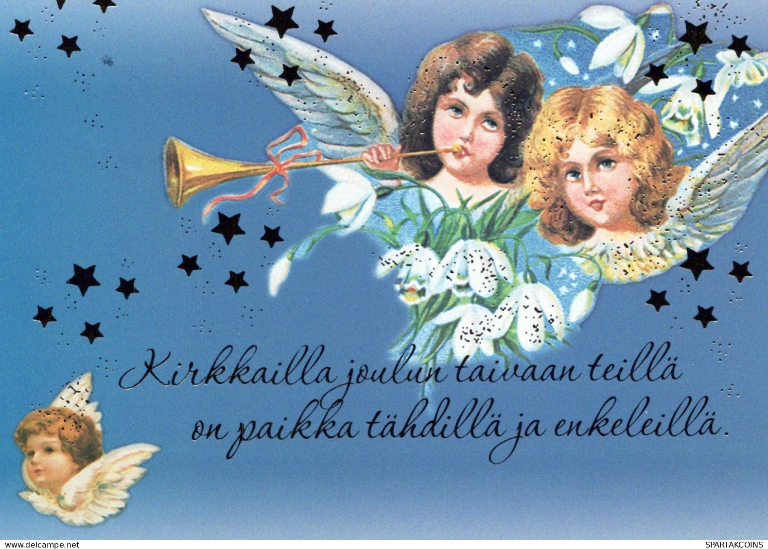 ANGELO Buon Anno Natale Vintage Cartolina CPSM #PAH215.IT - Anges