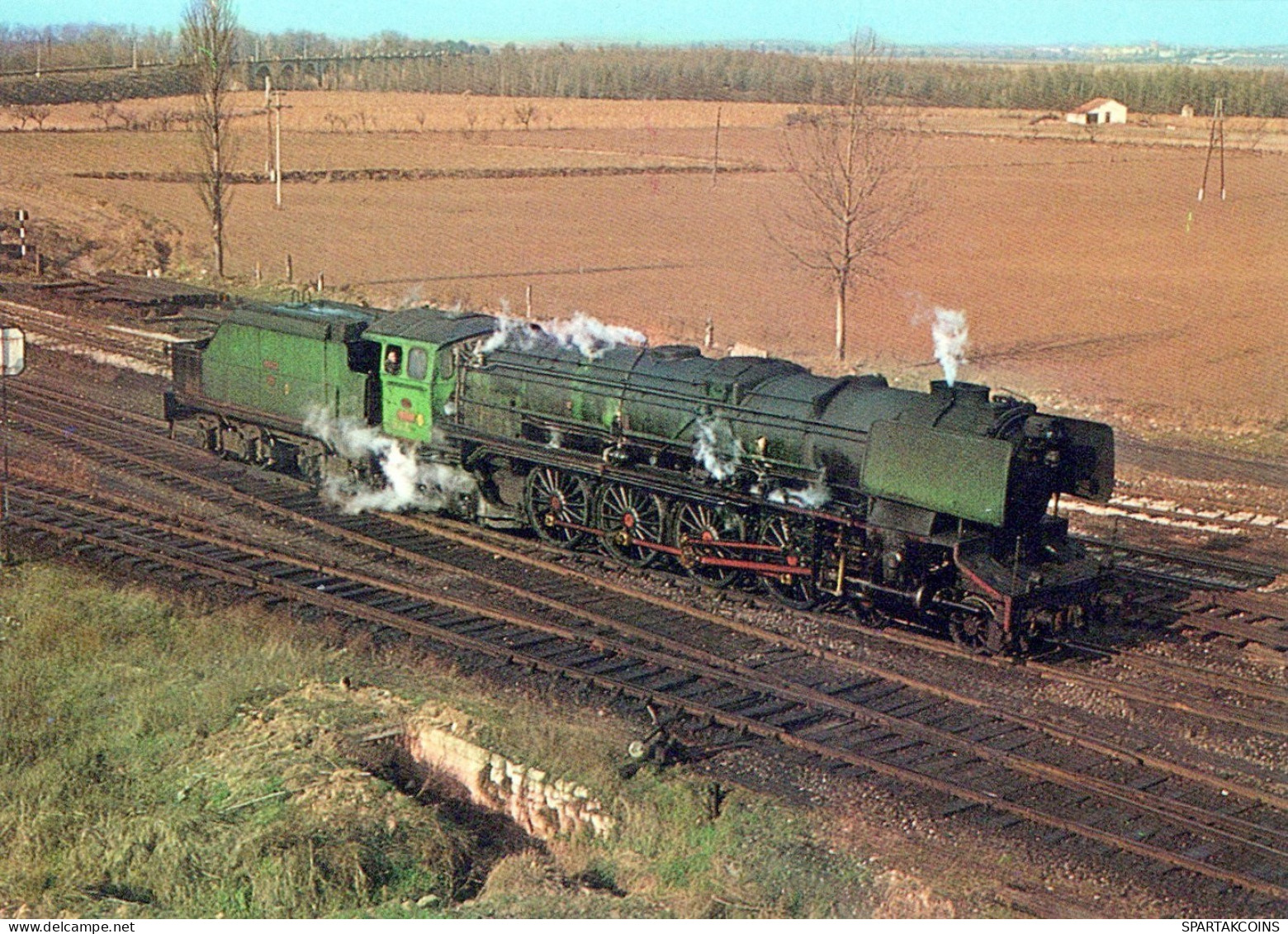 TRENO TRASPORTO FERROVIARIO Vintage Cartolina CPSM #PAA771.IT - Trains