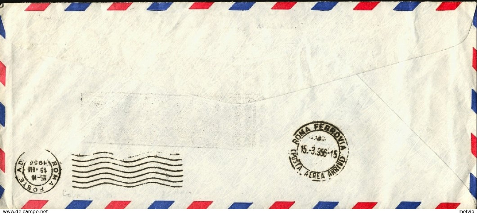 1956-U.S.A. Cat.Pellegrini 645 Euro 80, Volo Presidenziale Di Ritorno New York R - Marcofilia