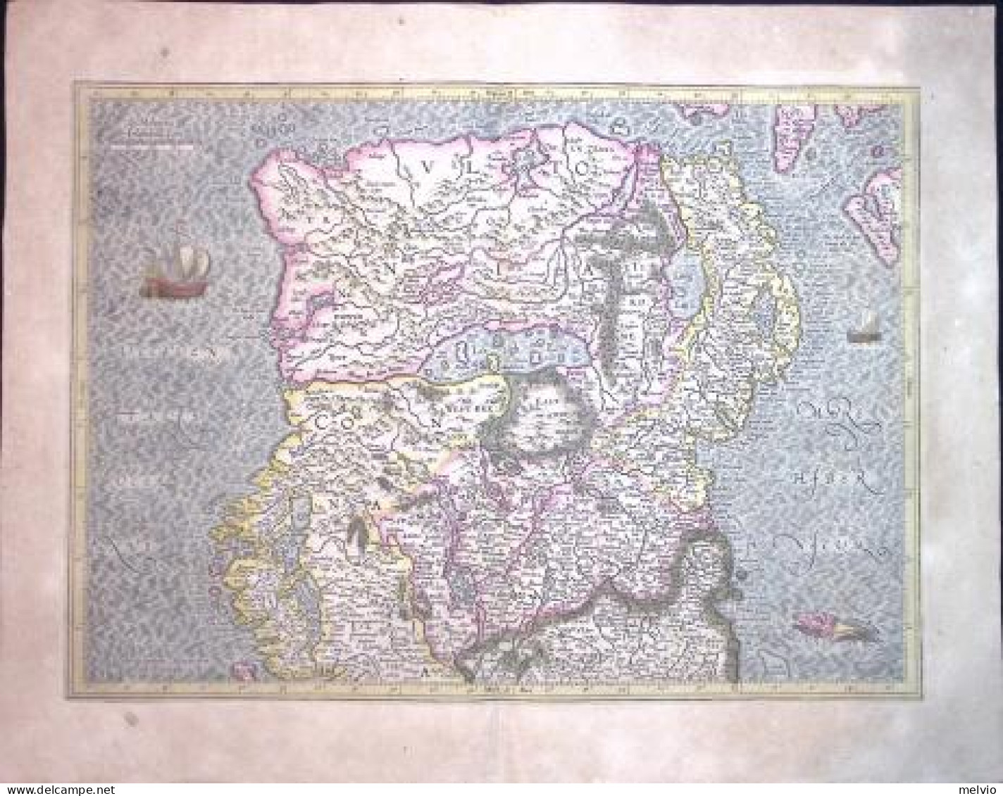 1630-Irlanda Ioannes Janssonius - Hiberniae II Tabula In Qua Ultonia,Connacia,Me - Carte Geographique