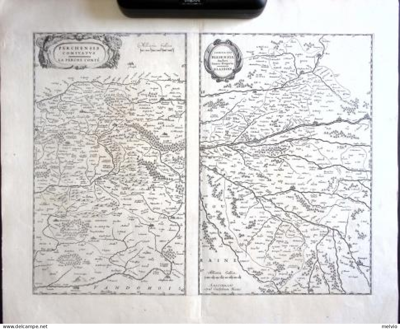 1631-Francia Comitatus Perchensis & Blesensis-Bleau Dimensione Alla Battuta 50x3 - Landkarten