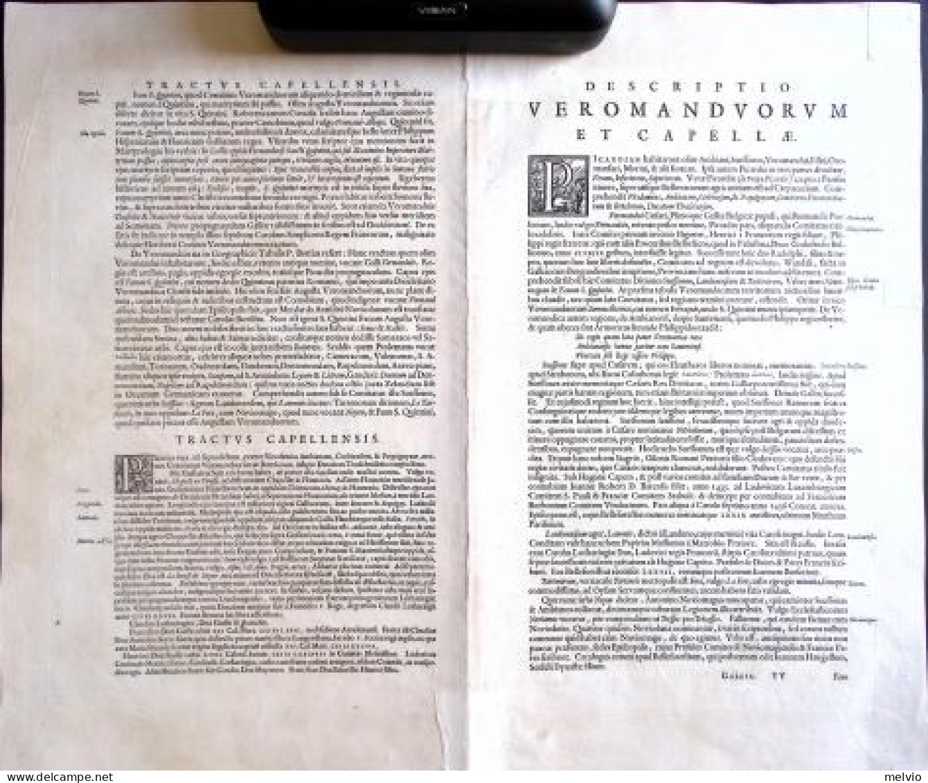 1667-Francia Veromanduorum. Gallice Vermandois / Gouvernement De La Cappelle" -  - Cartes Géographiques