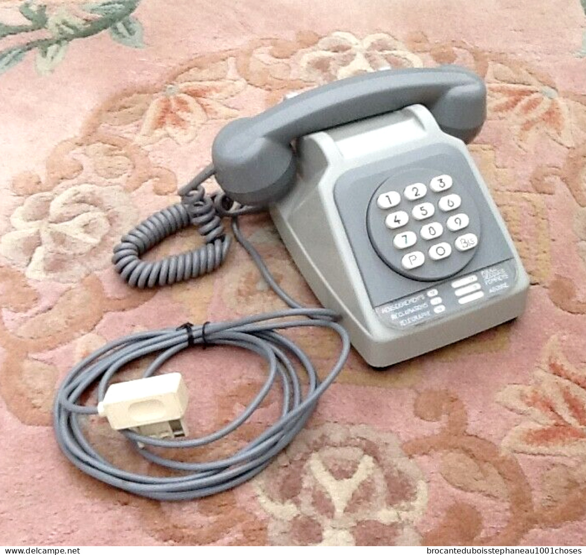 Années 1980 Téléphone à Cadran H.P.F 74 Bonneville (Haute-Savoie) Socotel Modèle S63 - Téléphonie