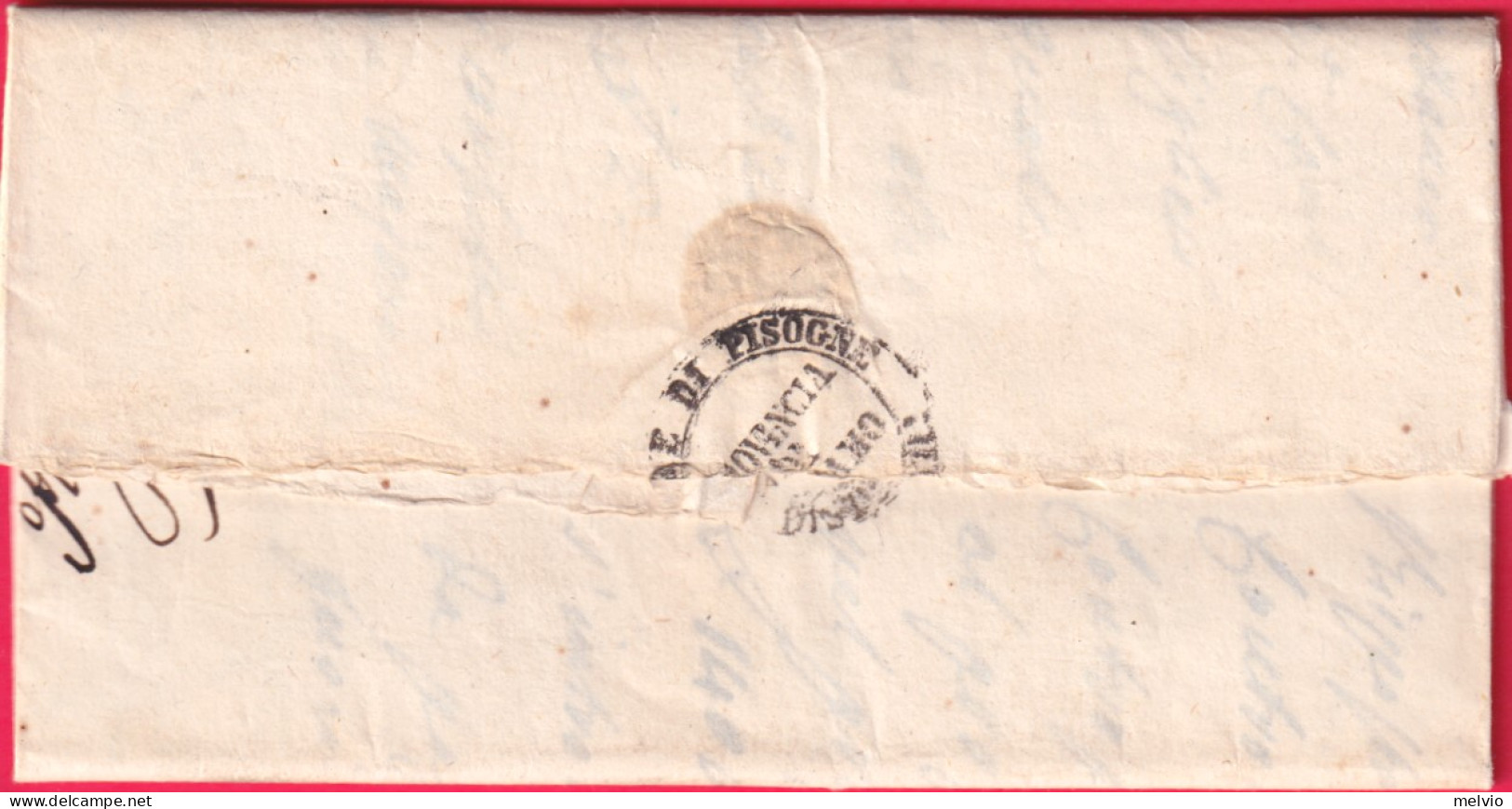 1850-lettera Diretta A Breno Con Bollo Comune Di Pisogne Dist.XVII^provincia Di  - 1. ...-1850 Prephilately