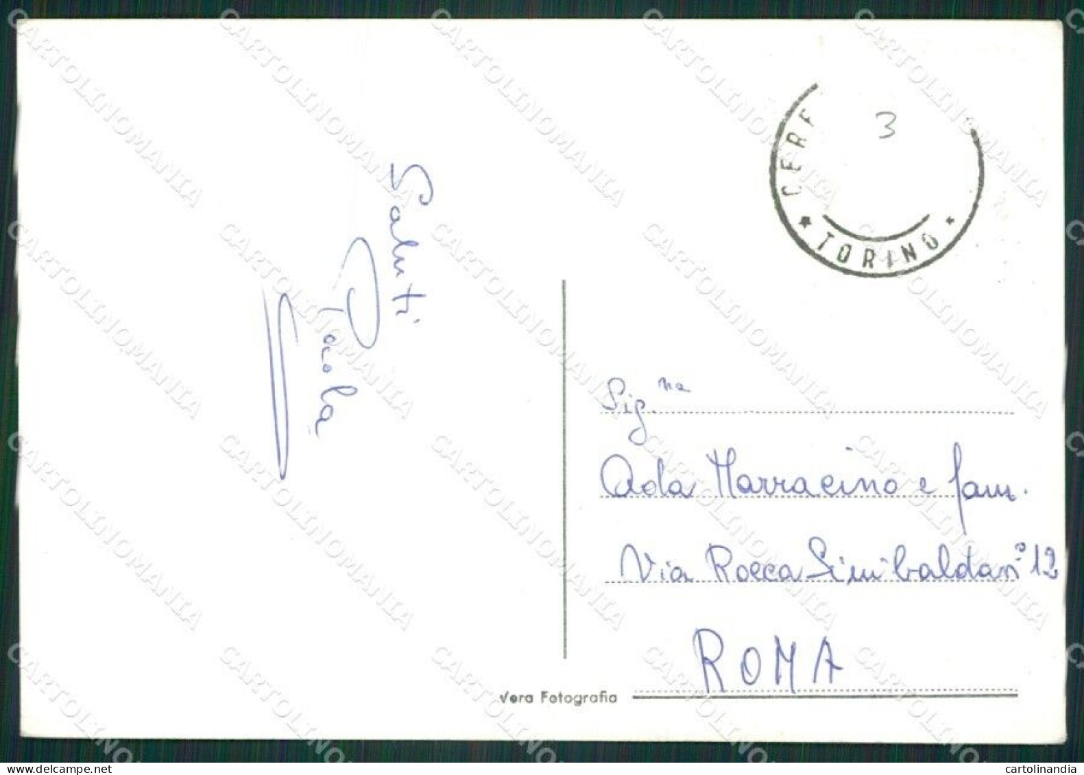 Torino Ceresole Reale Foto FG Cartolina ZK2984 - Autres & Non Classés