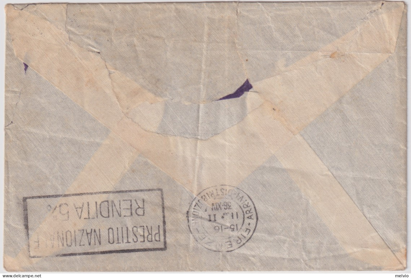 1936-Eritrea 5c.+10c.+35c. Soggetti Africani Annullo Di Posta Militare Su Letter - Eritrea