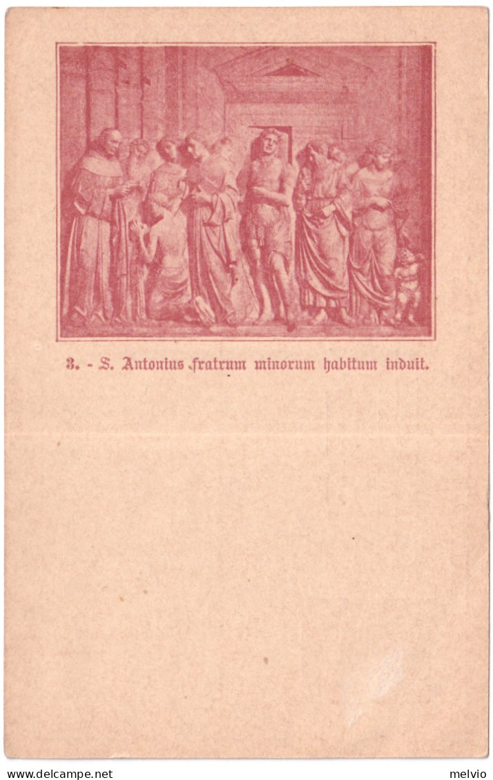 1895-cartolina Commissione Privata S.Antonio Da Padova 10c.vignetta In Rosso Ver - Ganzsachen