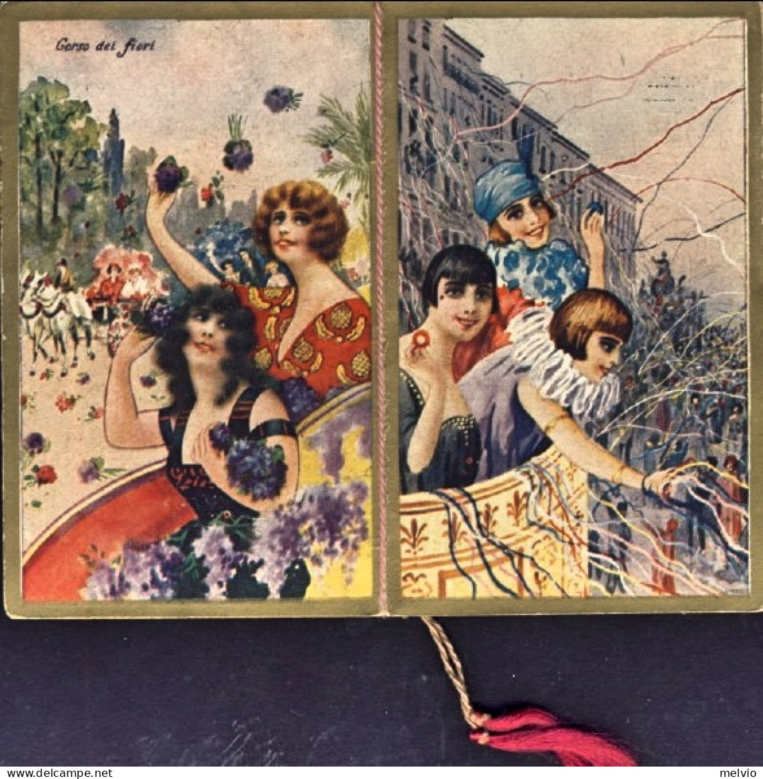 1928-"Maschere"calendario 6,5x10,5 Cm. In Buone Condizioni - Petit Format : 1921-40