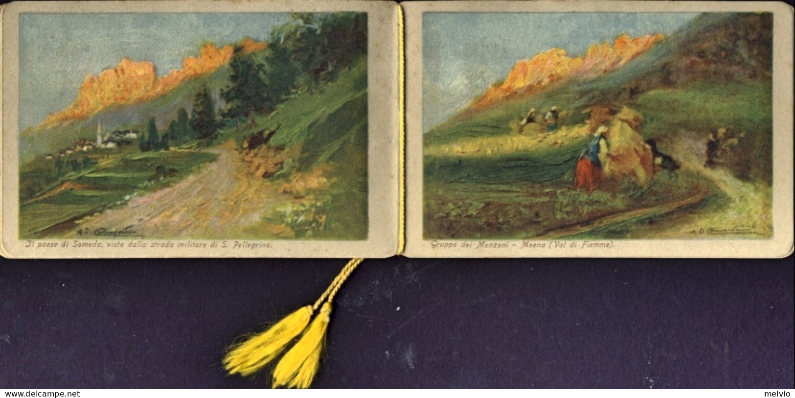 1921-"Almanacco Al Profumo Rosa Bertelli" Calendarietto 7,5x12 Cm. In Condizioni - Formato Piccolo : 1921-40