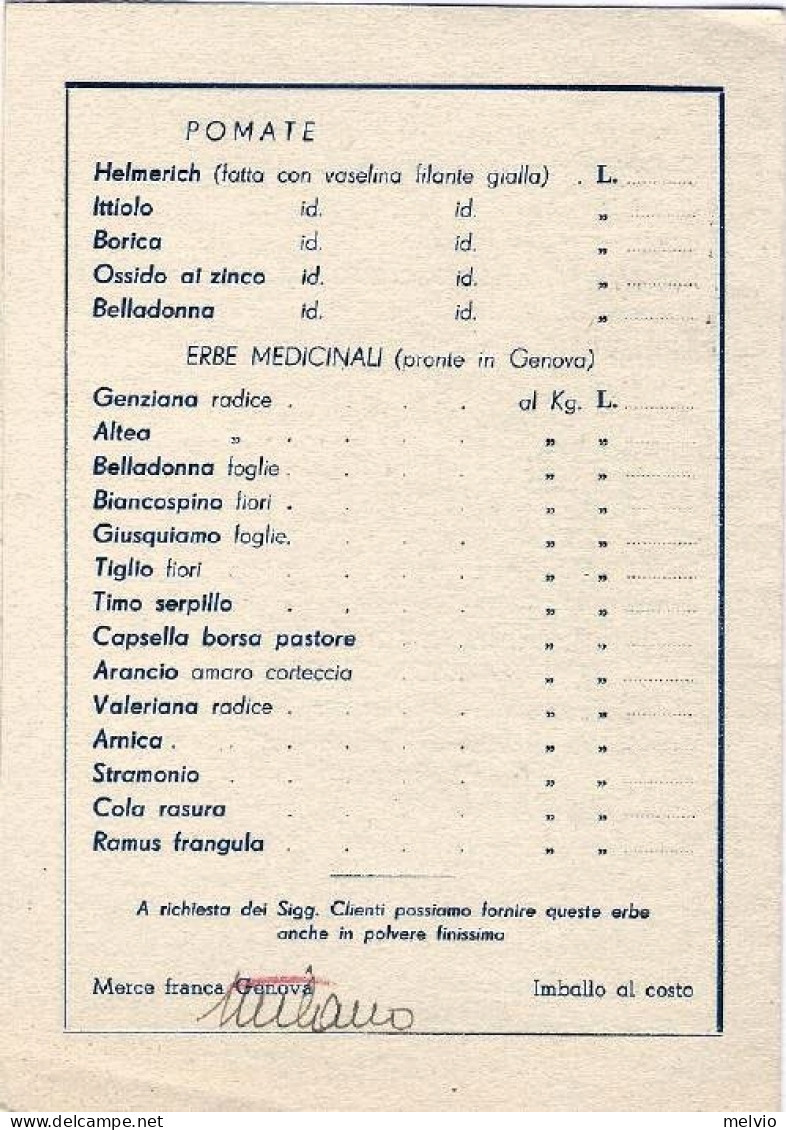 1945-Imperiale Senza Fasci 60c.arancio Isolato Su Cartolina Doppia Di Laboratori - Marcofilía