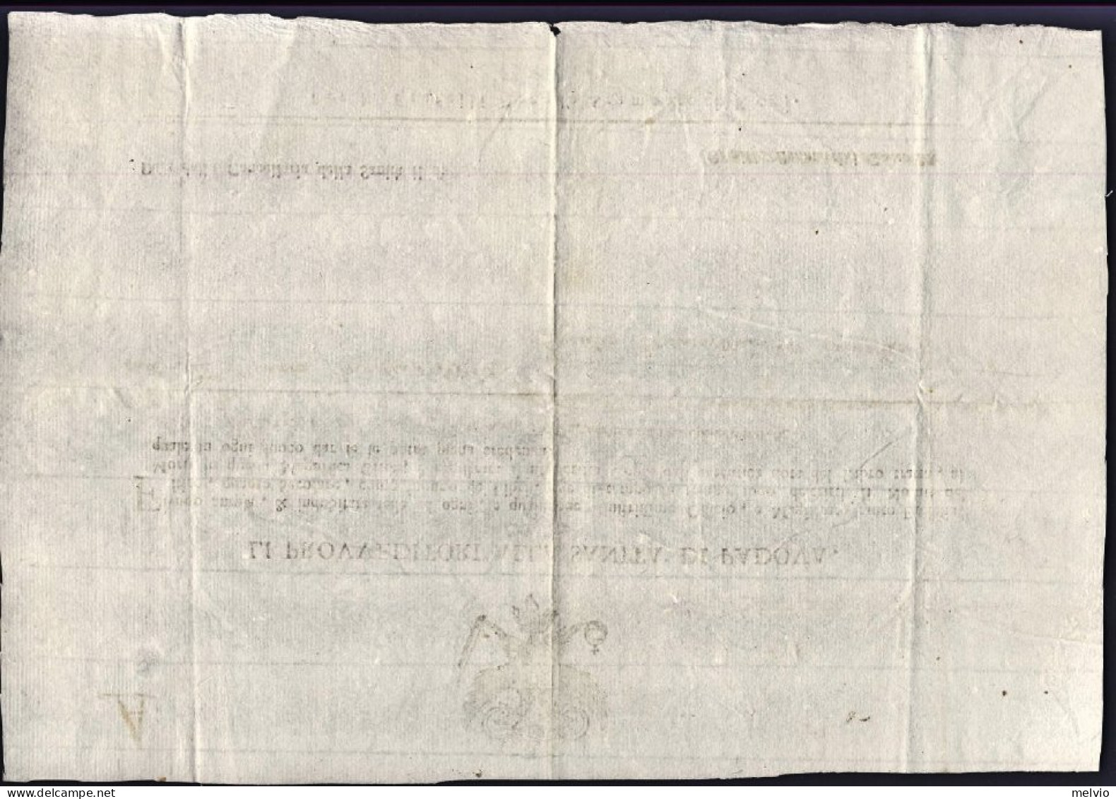 1799-Padova Fede Di Sanita' Rilasciata Il 27 Maggio Dai Proveditori Alla Sanita' - Documents Historiques