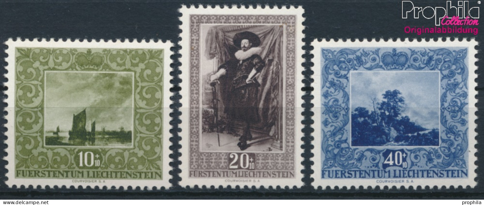 Liechtenstein 301-303 (kompl.Ausg.) Postfrisch 1951 Werke Holländischer Meister (10377403 - Ongebruikt