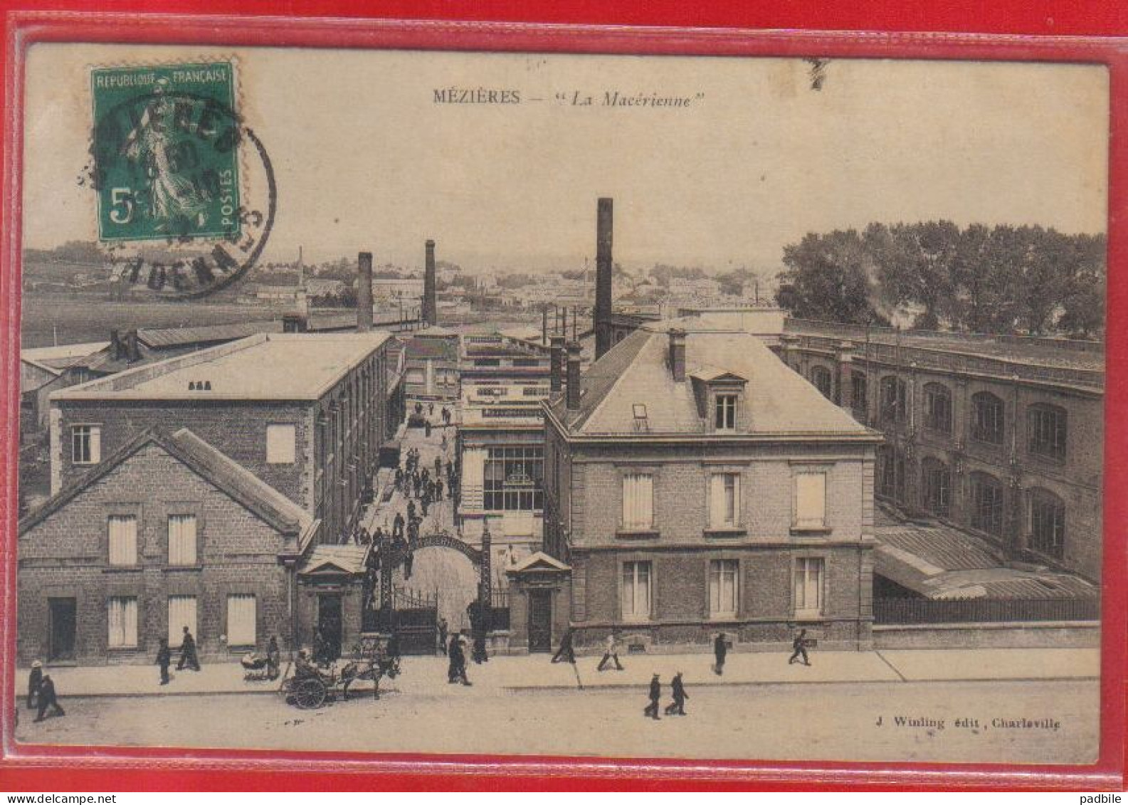 Carte Postale 08. Mézières Usine La Macérienne   Très Beau Plan - Charleville