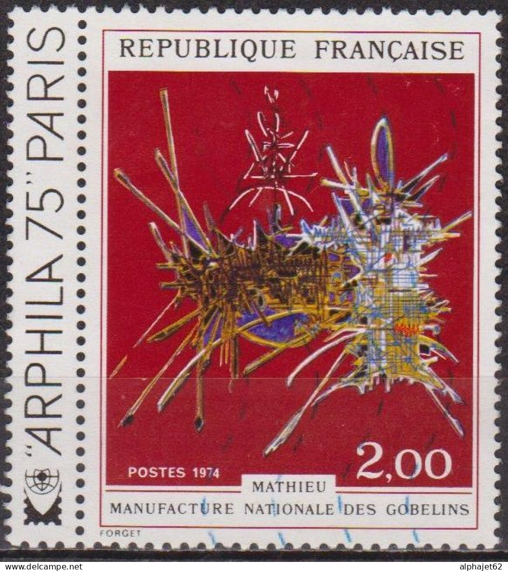 Arphila 75  - FRANCE - Mathieu: Tapisserie Des Gobelins, Hommage à Nicolas Fouquet - N° 1813 - 1974 - Oblitérés