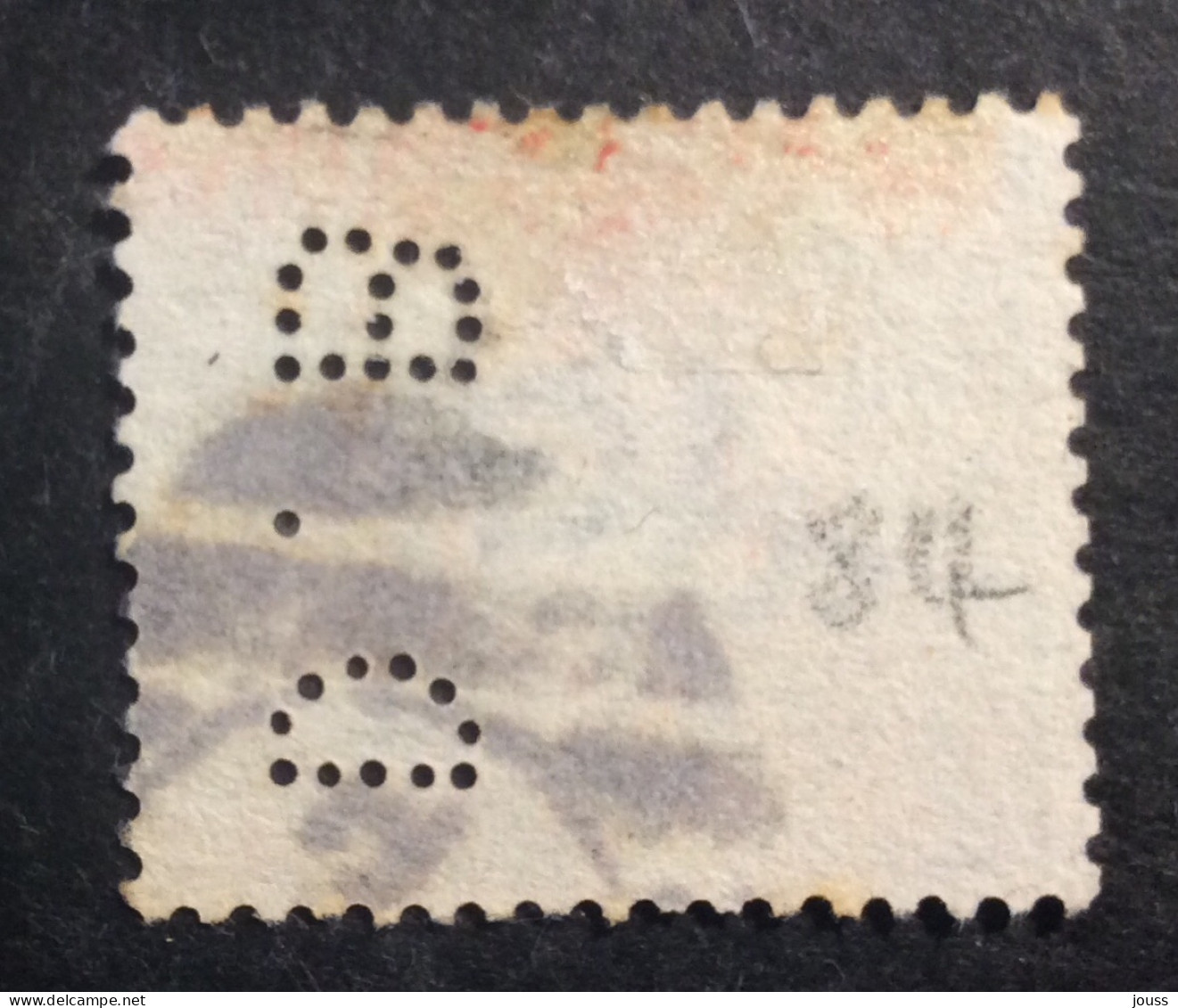 GB82 Victoria 9 P Vert YT 84 PERFORÉ « DB » Couronne Oblitéré - Used Stamps