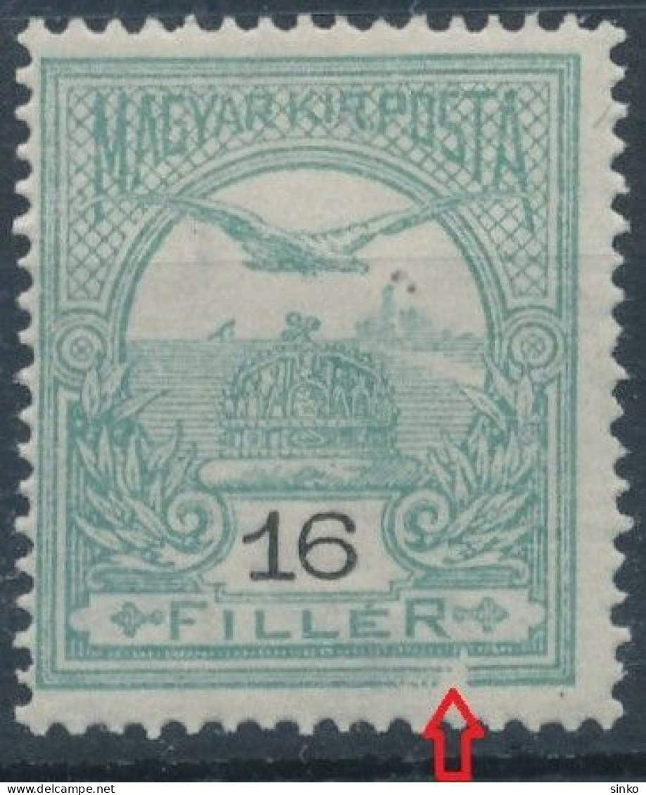 1913. Turul 16f Stamp - Used Stamps