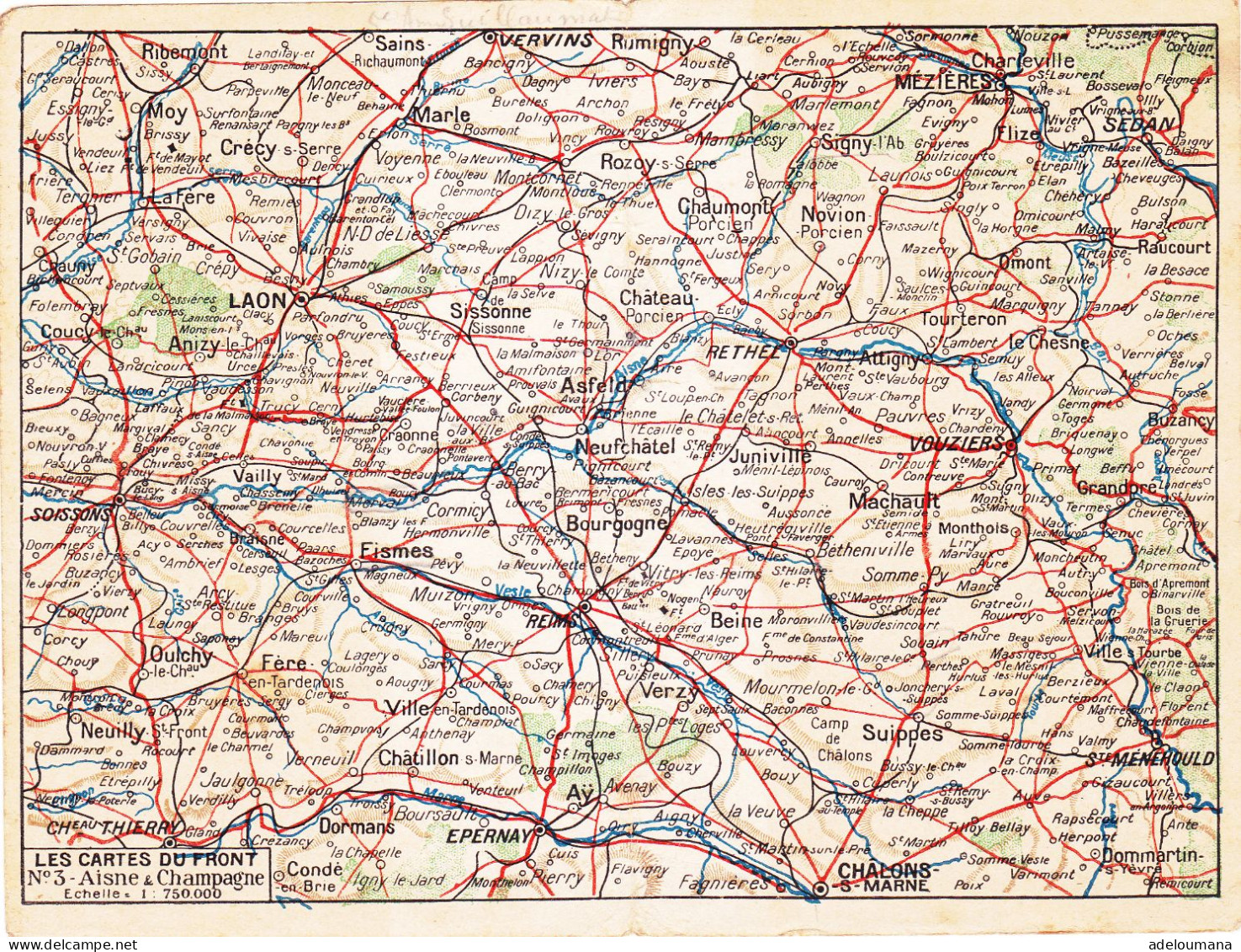 1 CARTE CORRESPONDANCE DES ARMEES 1914/1918  - RECTO - VERSO - War 1914-18