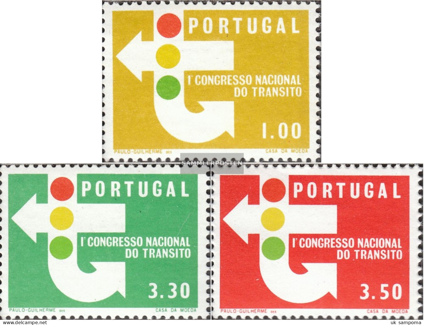 Portugal 974-976 (complete Issue) Unmounted Mint / Never Hinged 1965 Verkehrskongreß - Ungebraucht