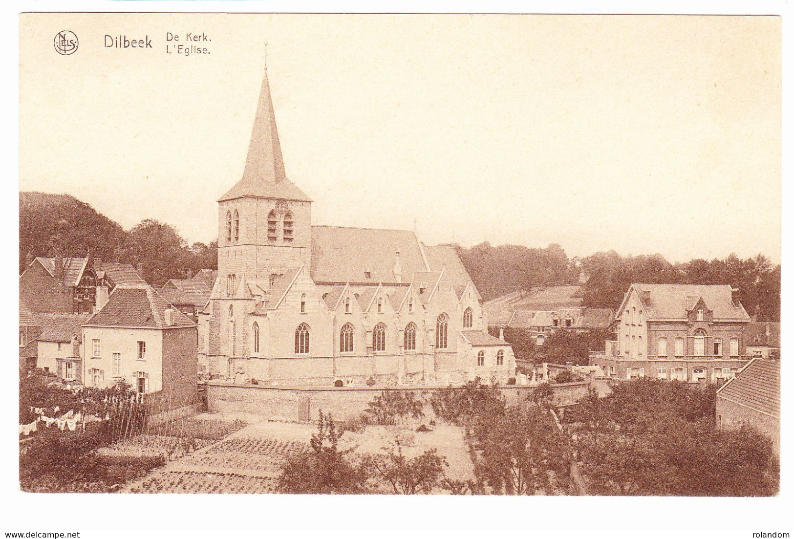 Dilbeek CPA L'église De Kerk Non Circulée Papeterie Ringoet / Nels - Dilbeek