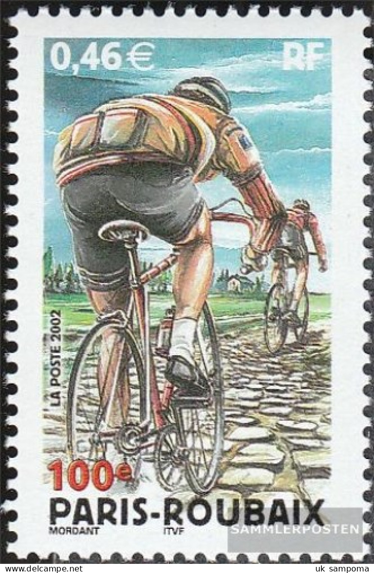 France 3618 (complete Issue) Unmounted Mint / Never Hinged 2002 Cycling - Ungebraucht