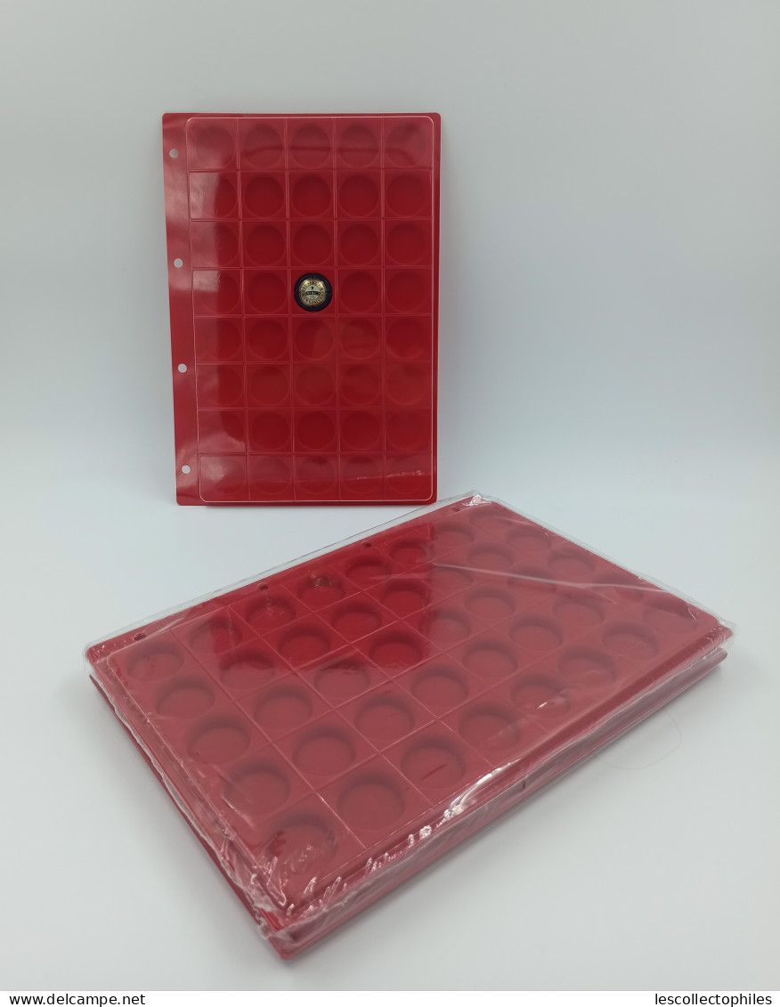 LOT 5 BOX PLAQUES INTERCALAIRES FEUTRINE 40 CASES POUR CAPSULES / CLASSEUR A4 - Other & Unclassified