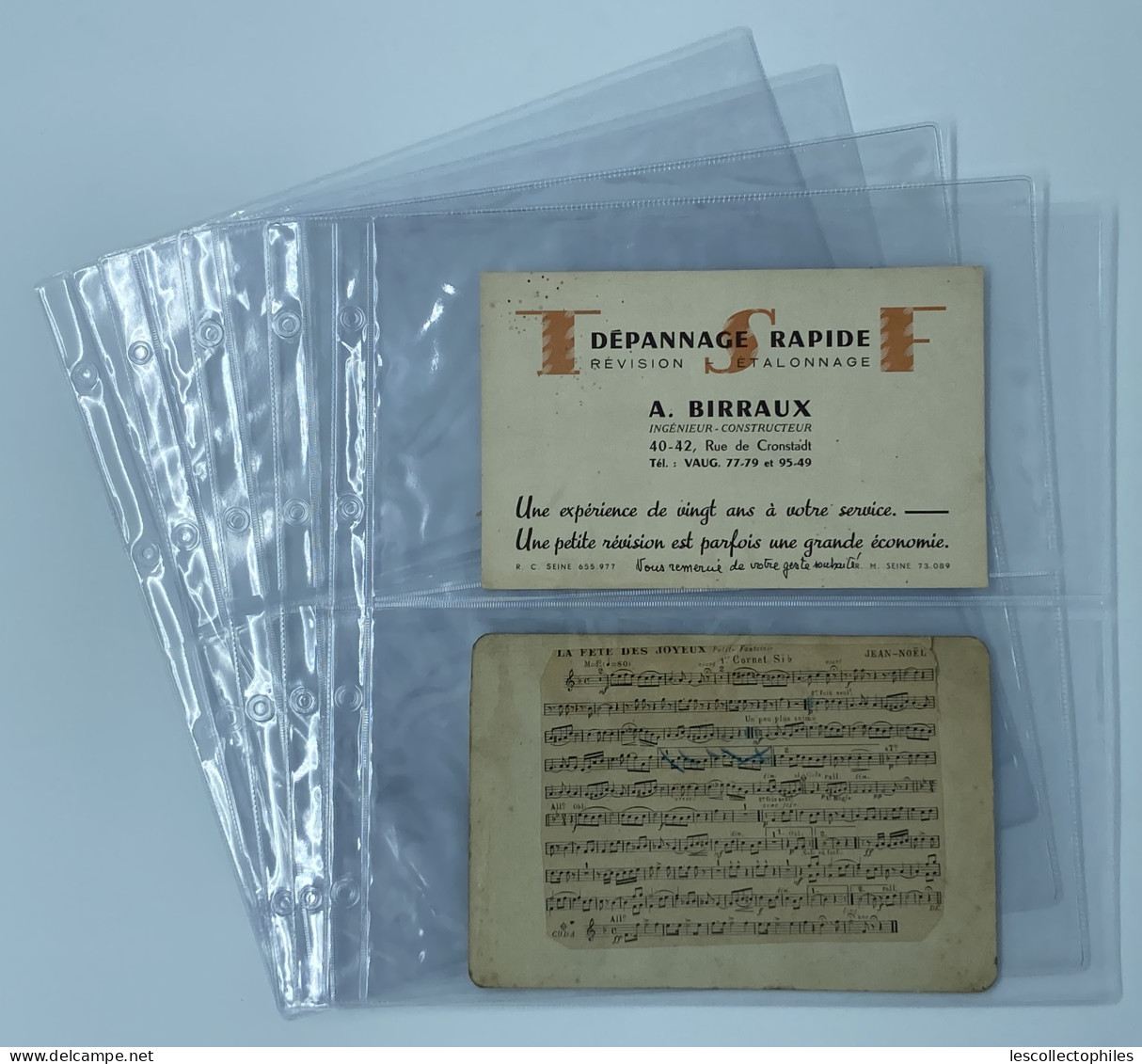 LOT 20 FEUILLES TRANSPARENTES / 2 CASES RECTO 30,5 X 16 - Ohne Zuordnung