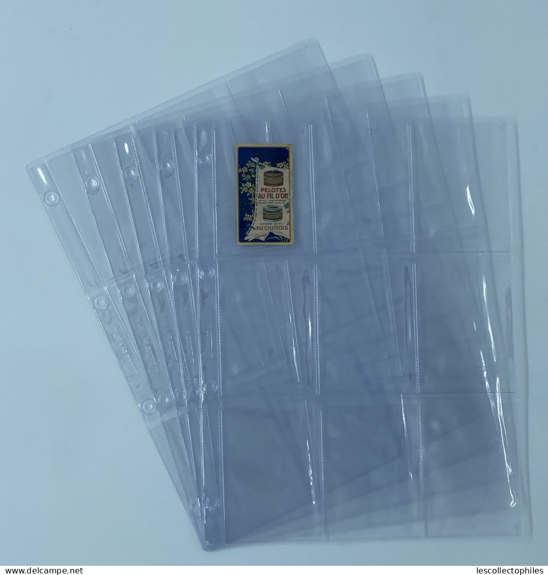 LOT 20 FEUILLES TRANSPARENTES (FORMAT A4) POUR CHROMOS / 9 CASES - Otros & Sin Clasificación