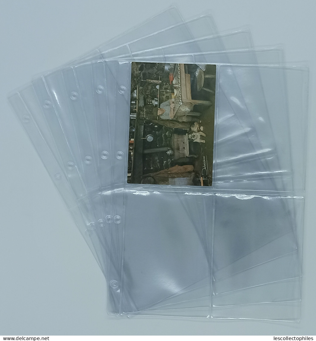 LOT 50 FEUILLES TRANSPARENTES (FORMAT A4) POUR CPM / 4 CASES RECTO VERTICALES - Zonder Classificatie