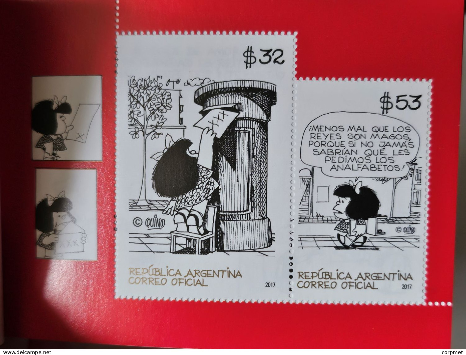 ARGENTINA 2017 - MAFALDA  Booklet With 2 Souvenir Sheets Xmas  Comics Complete And Closed MNH - Carnets