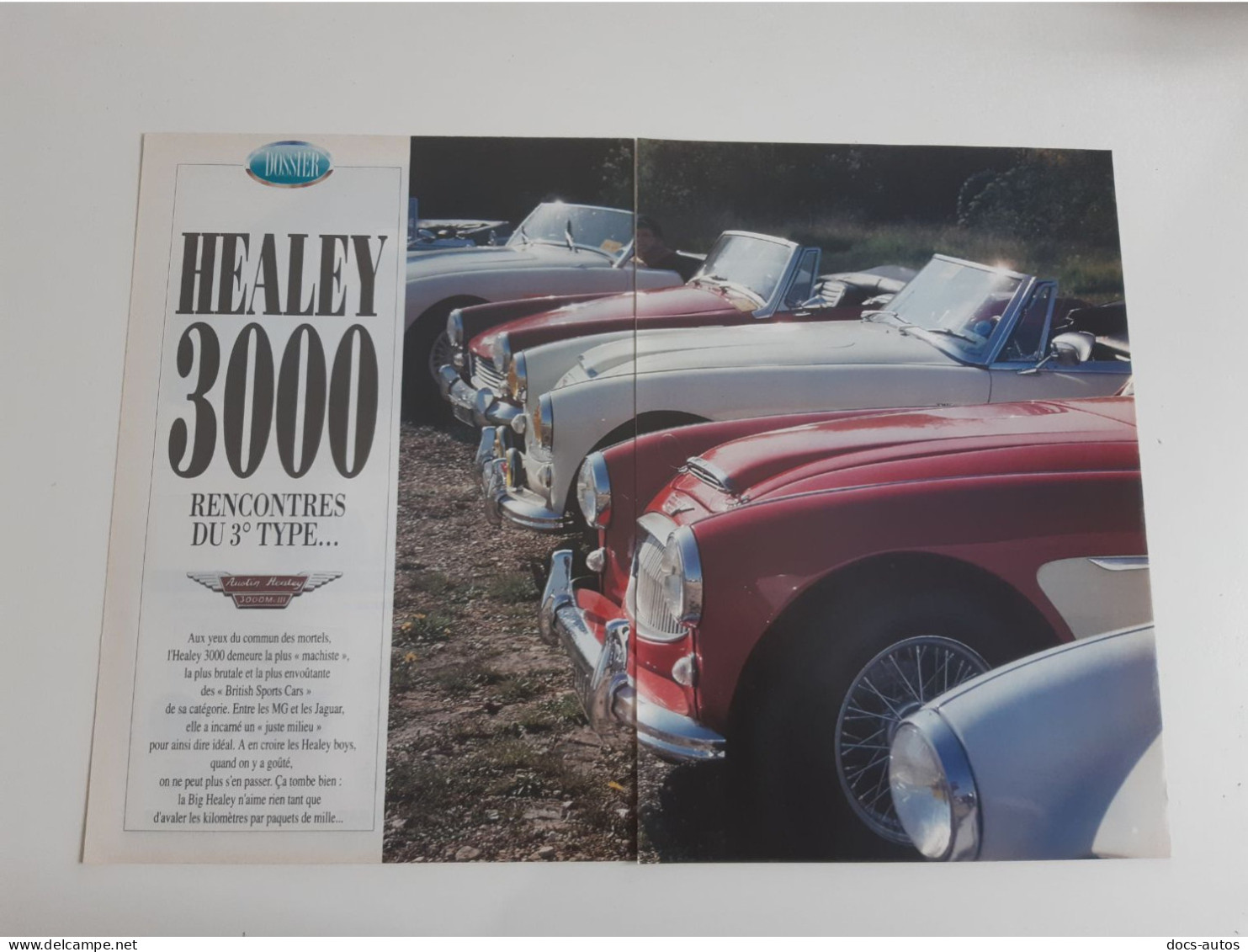 Coupure De Presse Automobile Austin Healey 3000 - Cars