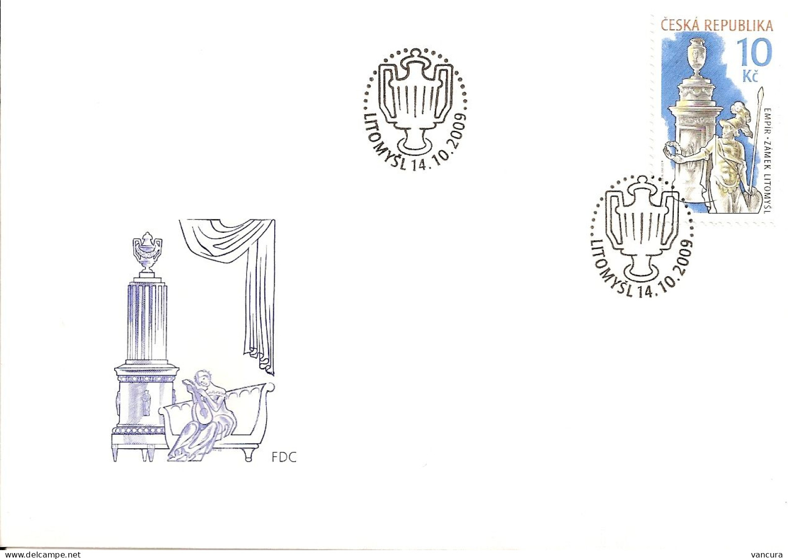 FDC 611 - 2 Czech Republic Stoves 2009 Empire Biedermeier - Usines & Industries