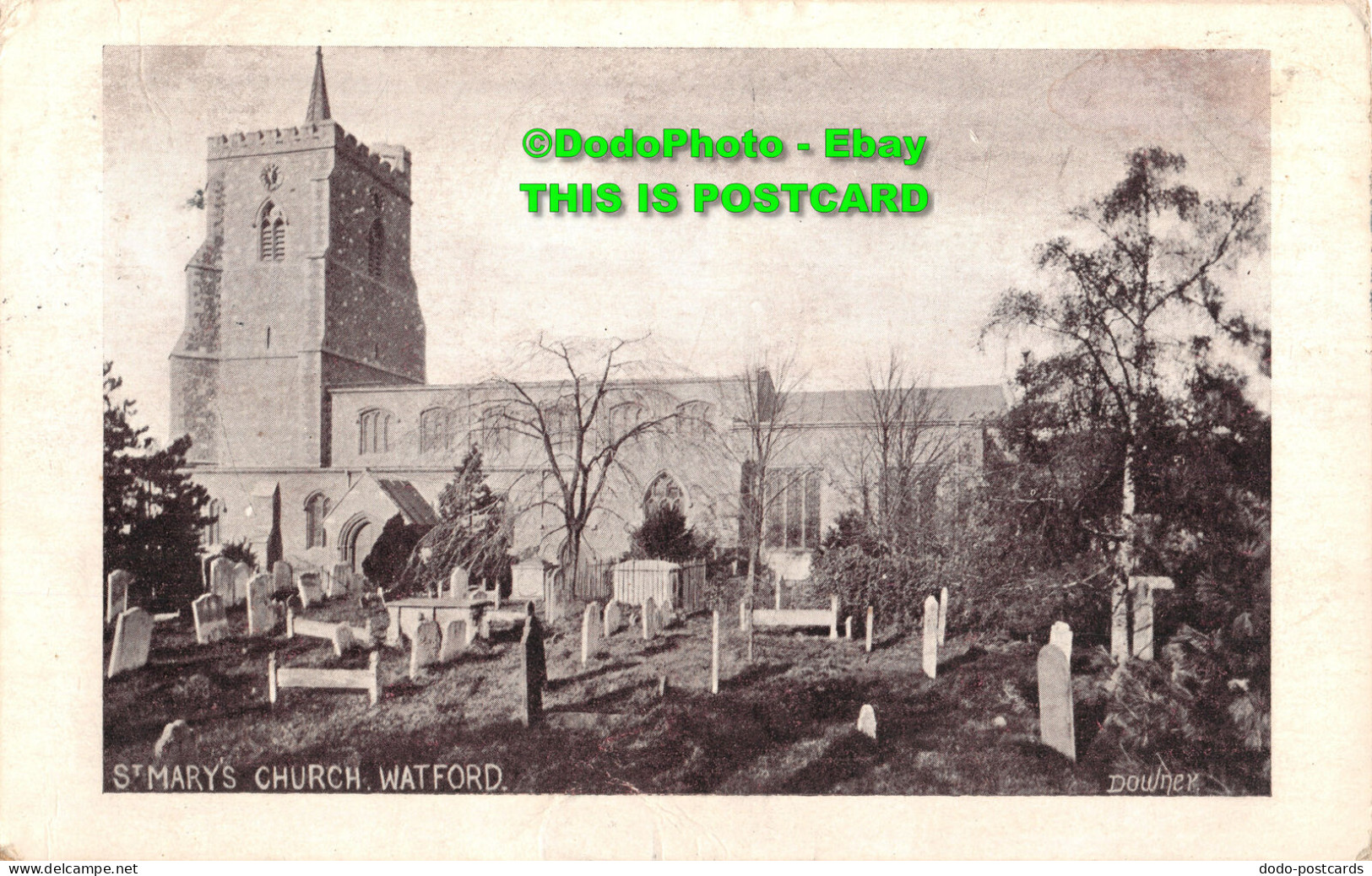 R427469 Watford. St Mary Church. Downey. Postcard. 1905 - World