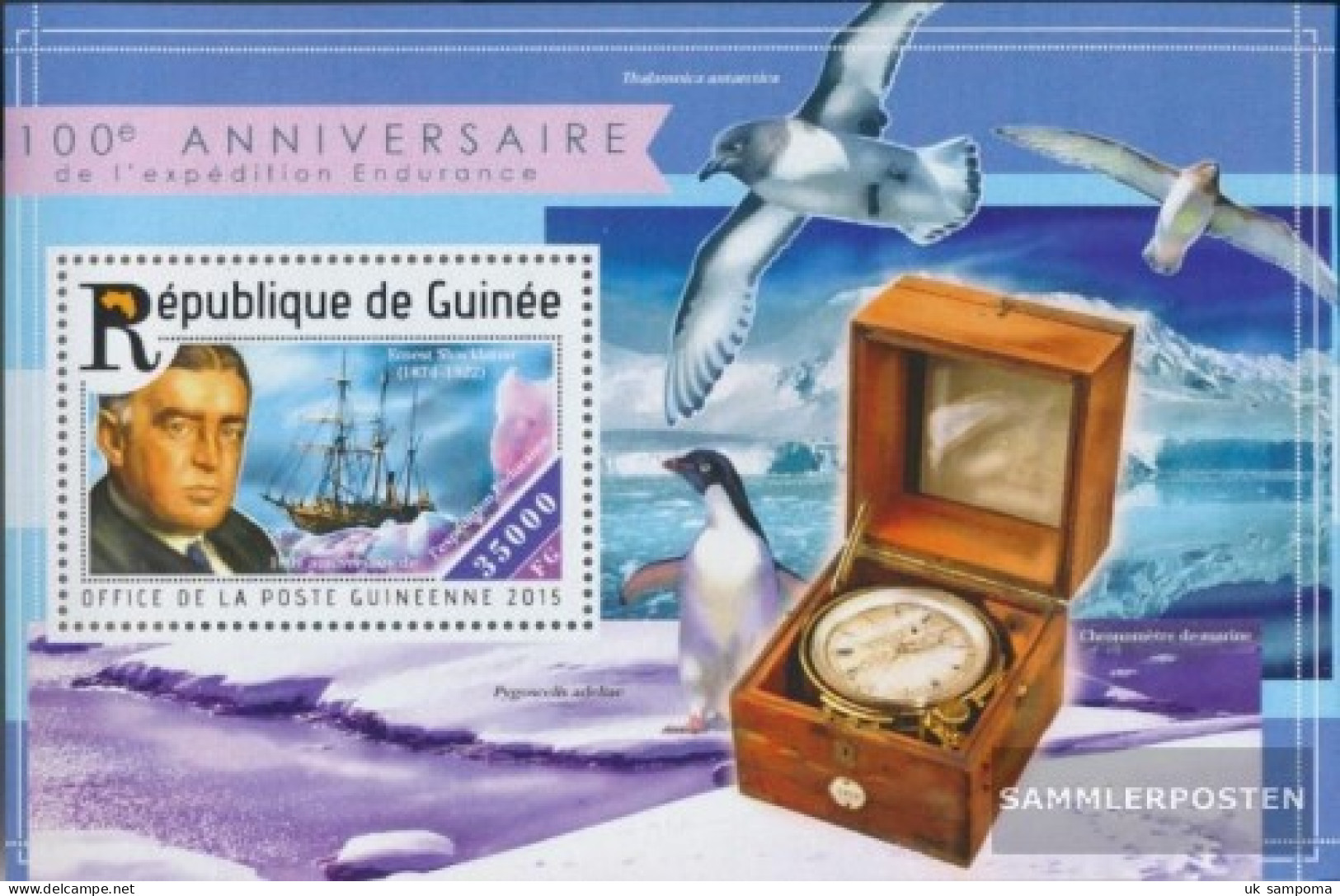 Guinea Miniature Sheet 2517 (complete. Issue) Unmounted Mint / Never Hinged 2015 Stamina-expedition - Guinée (1958-...)