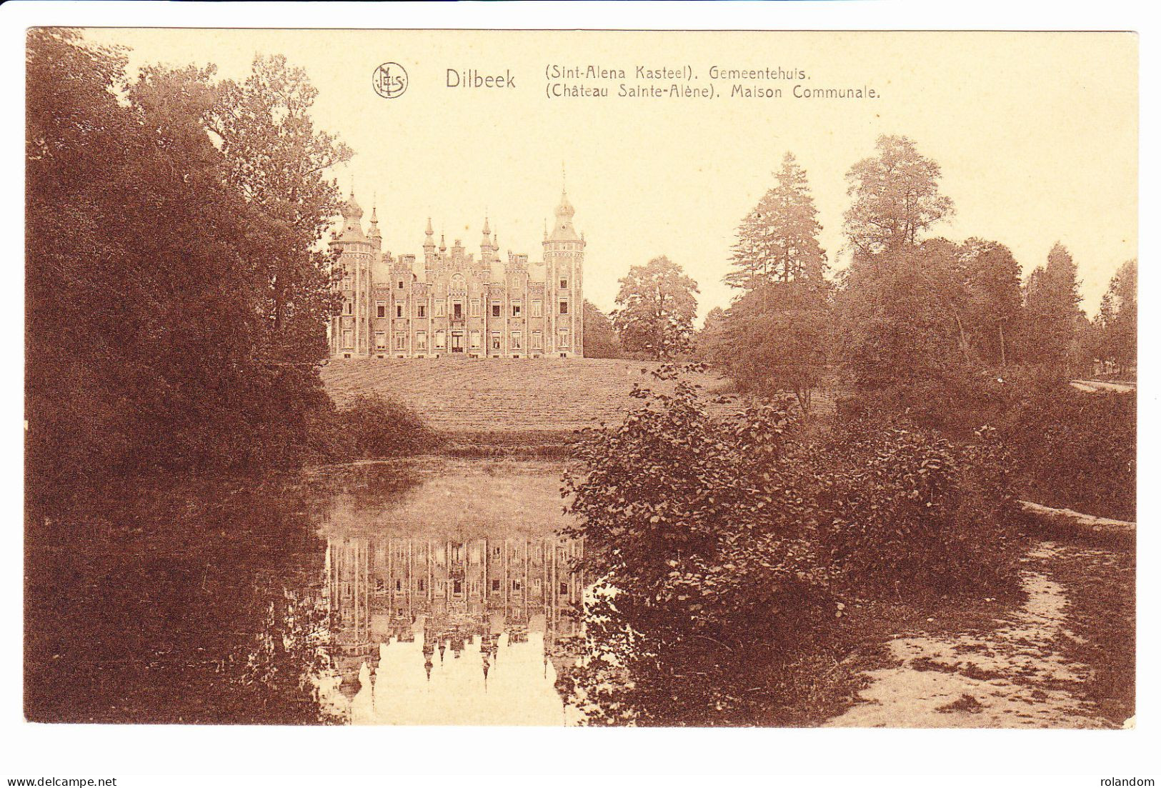 Dilbeek CPA Château Sainte Alène Maison Communale Sint Alena Kasteel Non Circulée Papeterie Ringoet / Nels - Dilbeek