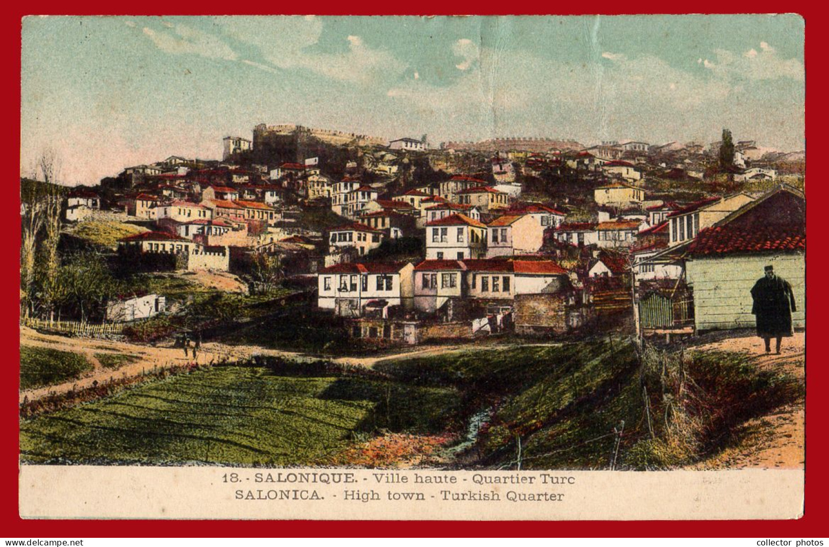 THESSALONIKI Salonica Greece 1910s (circa WWI). Lot Of 8 Vintage Used Postcards [de131] - Greece