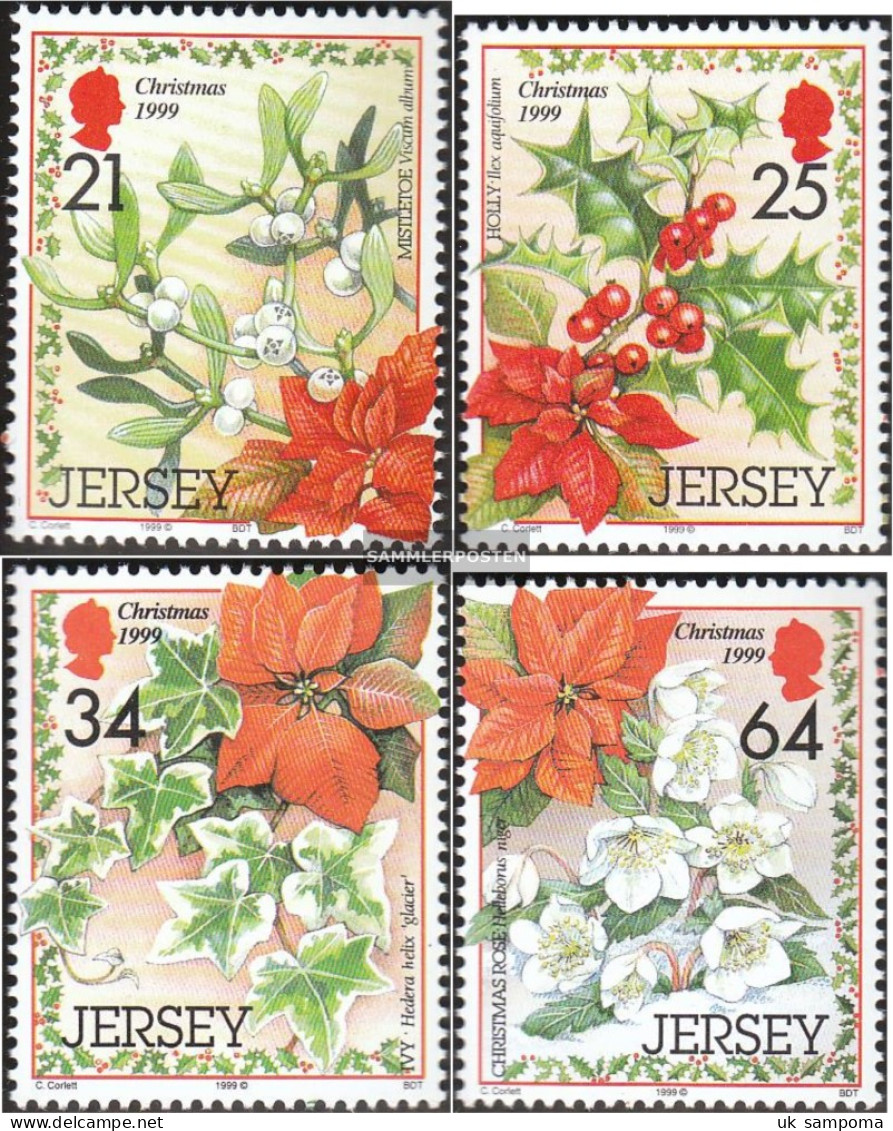 United Kingdom - Jersey 916-919 (complete Issue) Unmounted Mint / Never Hinged 1999 Christmas - Jersey