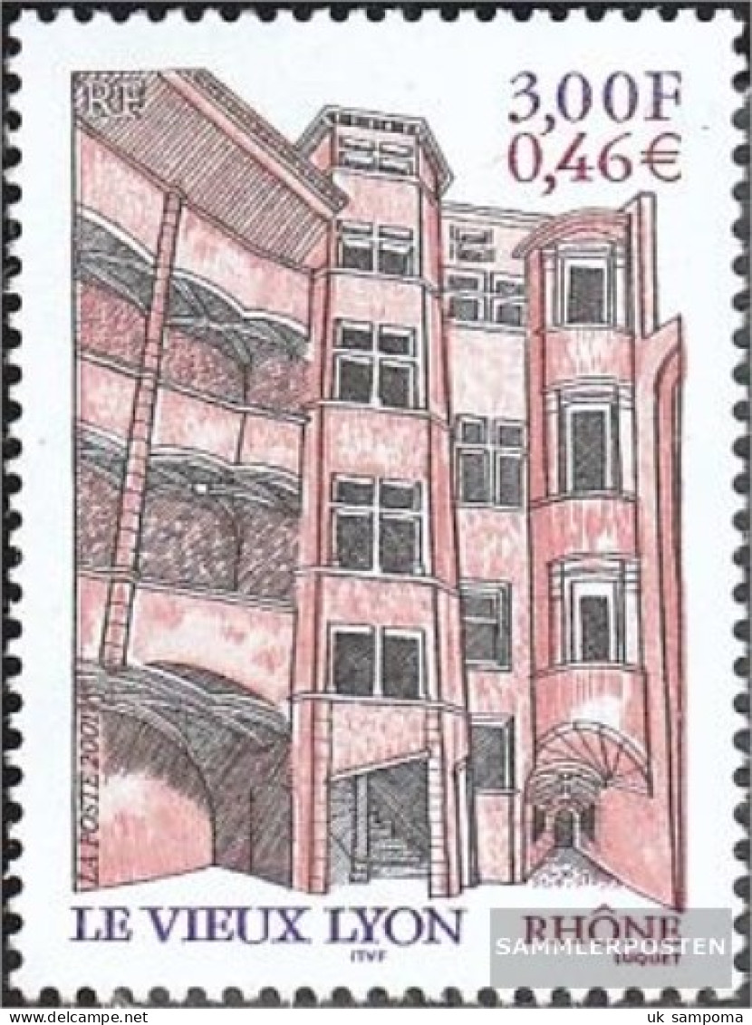 France 3530 (complete Issue) Unmounted Mint / Never Hinged 2001 Old Town Of Lyon - Ungebraucht