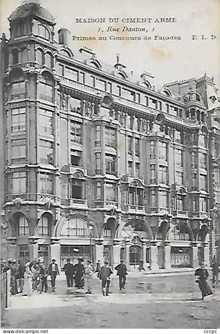 CPA Paris Maison Du Ciment Armé Rue Danton - Primée Au Concours Des Façades - Arrondissement: 06