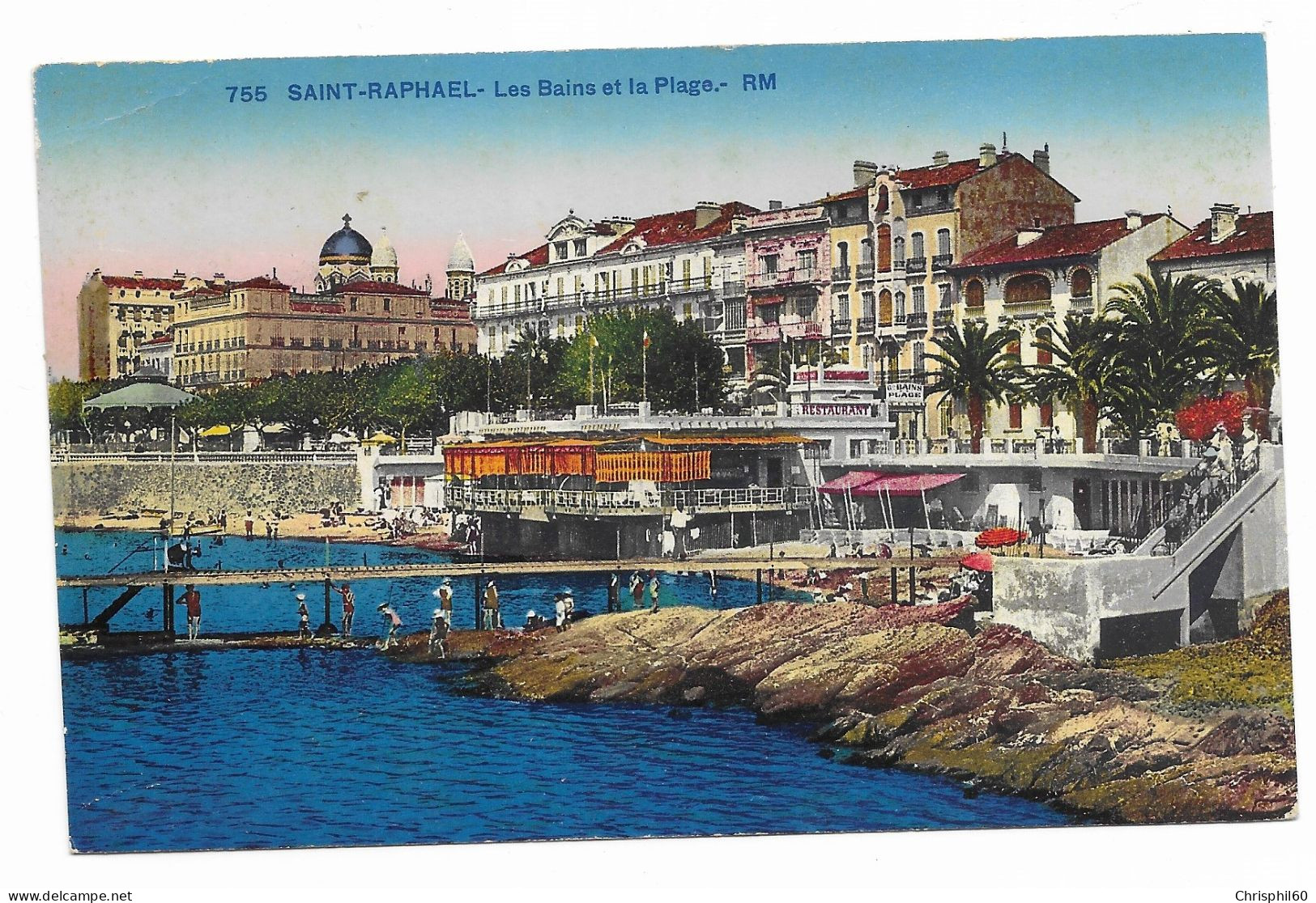 CPA - SAINT-RAPHAEL - Les Bains Et La Plage - Edit. D'Art Rostan & Munier - N° 755 - - Saint-Raphaël