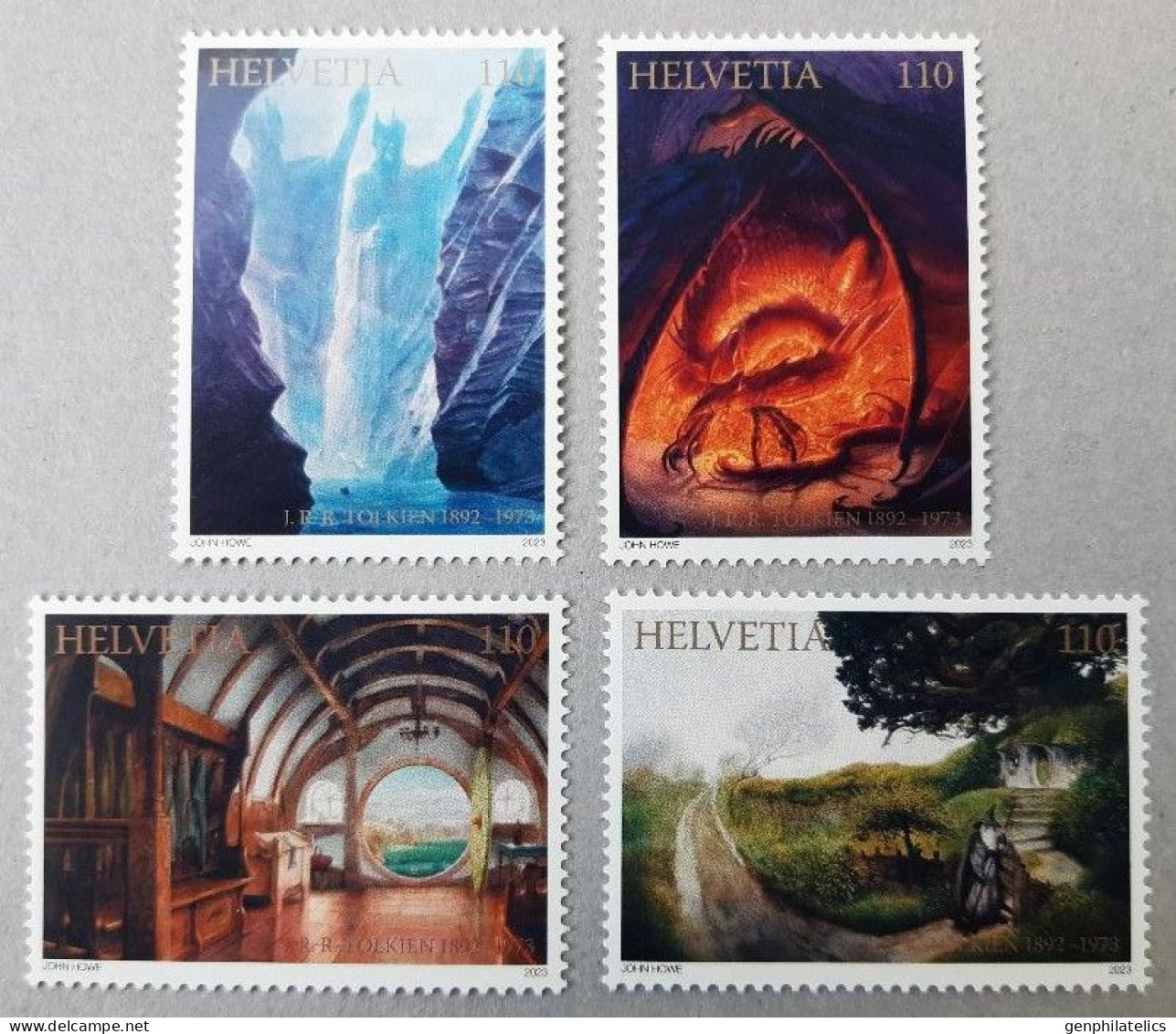 SWITZERLAND 2023 PEOPLE Famous Persons - J.R.R. TOLKIEN - Fine Set (self-adhesive) MNH - Neufs