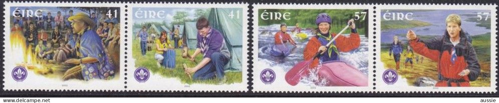 Irlande Ireland Eire 2002 Yvertn° 1427-1430 *** MNH  Scoutisme - Unused Stamps