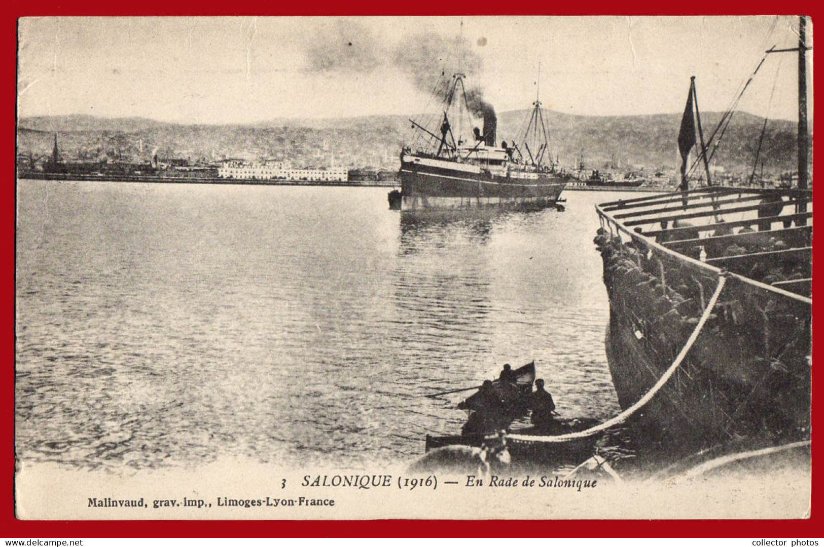 THESSALONIKI Salonica Greece 1910s (circa WWI). Lot of 8 vintage used postcards [de133]